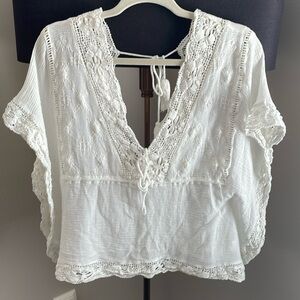 Zara Large Lace Blouse